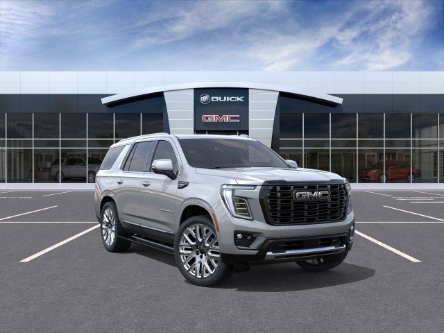 2026 GMC Yukon Denali Ultimate in Sterling Metallic — front three-quarter view