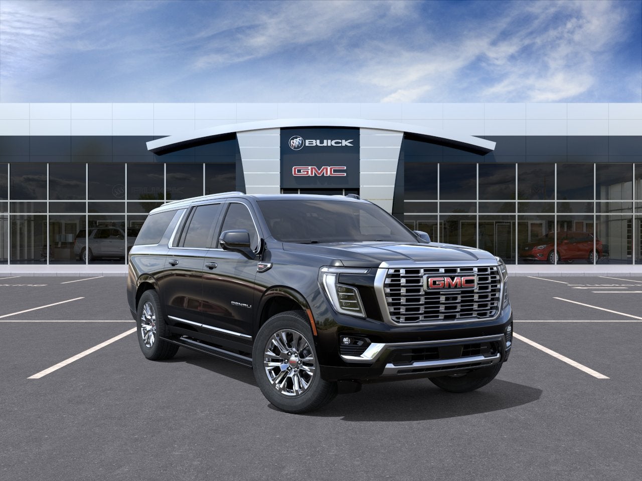 2026 GMC Yukon XL Denali in Onyx Black — front three-quarter view