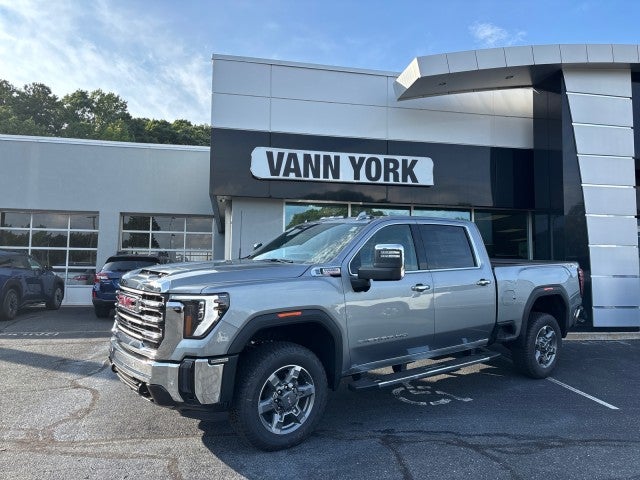 2026 GMC Sierra 2500 HD SLT in Sterling Metallic — front three-quarter view