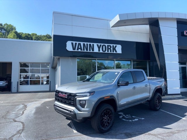2026 GMC Canyon Elevation in Sterling Metallic — front three-quarter view