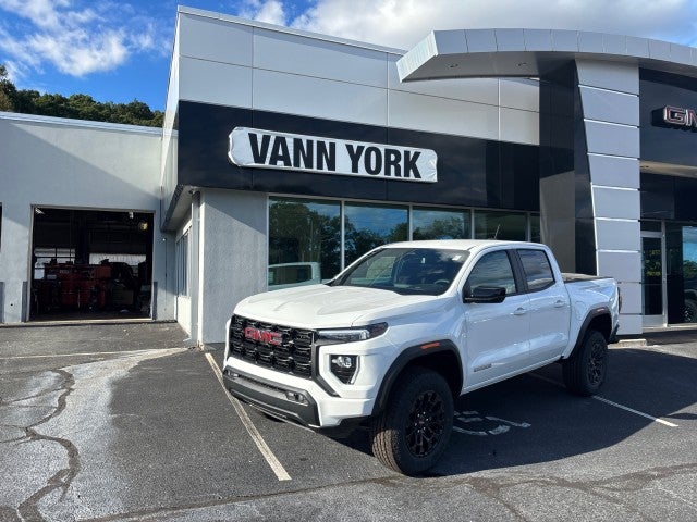 2026 GMC Canyon Elevation in Summit White — front three-quarter view