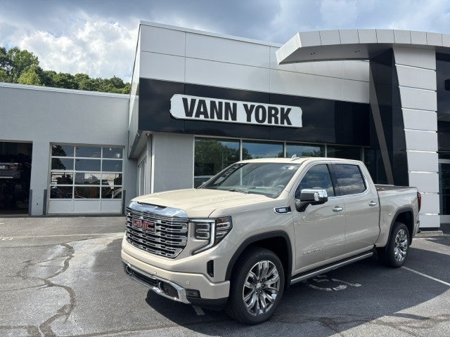 2026 GMC Sierra 1500 Denali in Coastal Dune — front three-quarter view