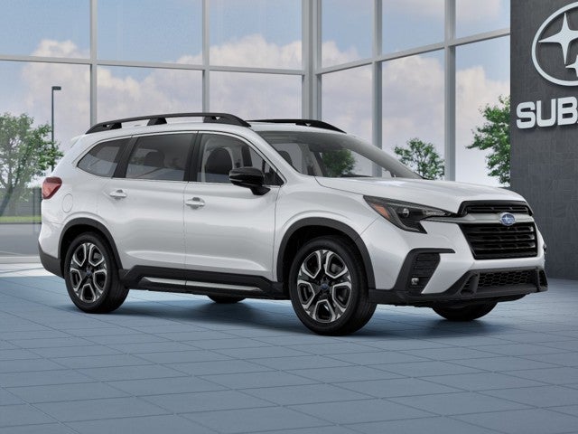 2026 Subaru ASCENT Limited 7-Passenger in Crystal White Pearl — front three-quarter view