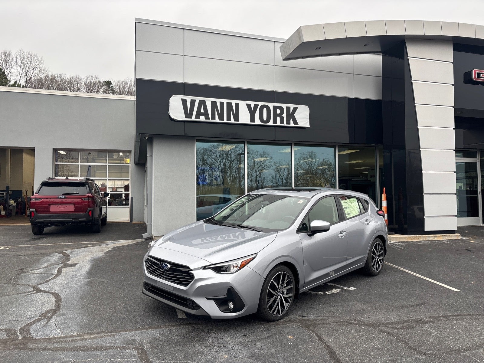 2026 Subaru IMPREZA Sport in Ice Silver Metallic — front three-quarter view