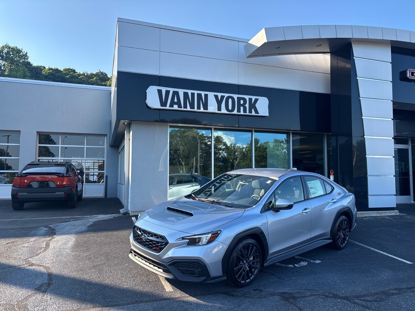 2026 Subaru WRX Base in Ice Silver Metallic — front three-quarter view