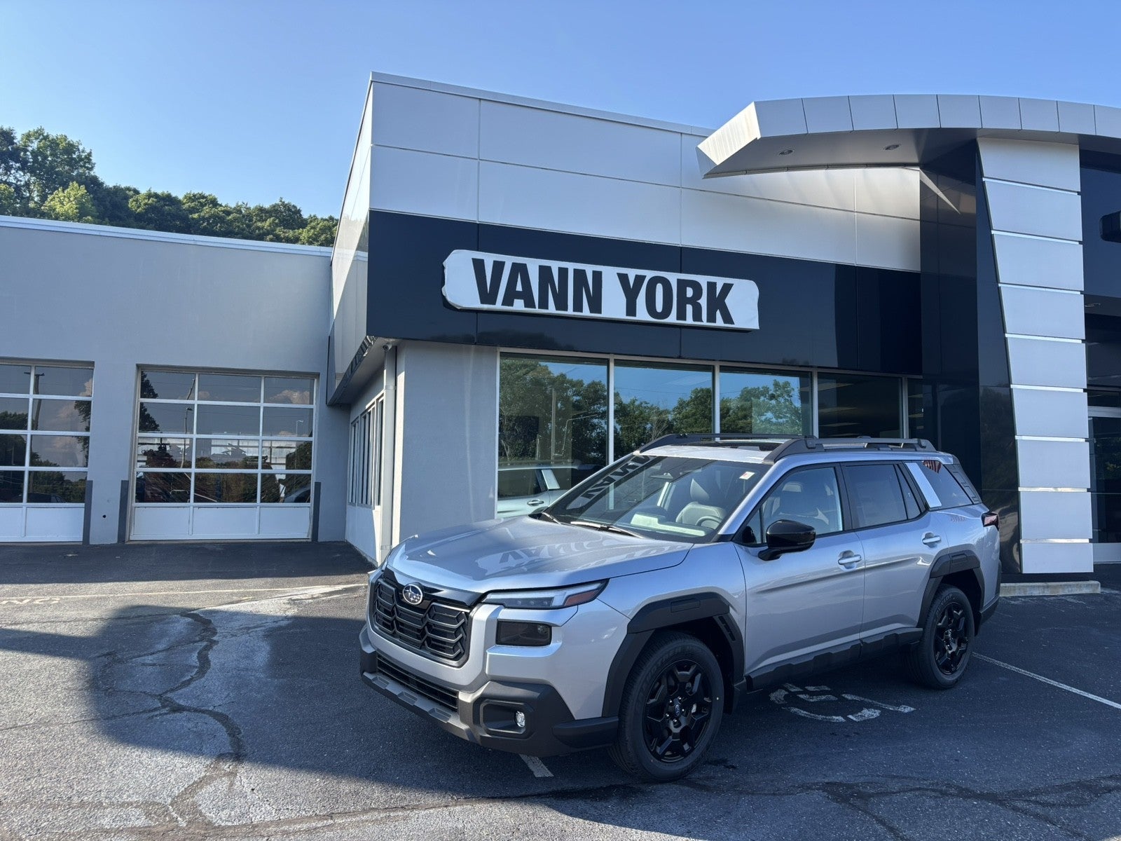 2026 Subaru OUTBACK Limited in Ice Silver Metallic — front three-quarter view