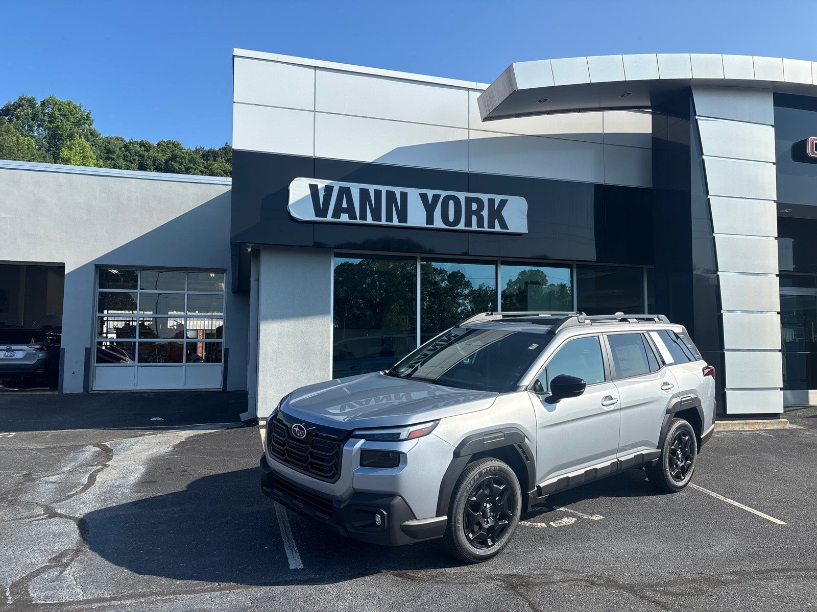 2026 Subaru OUTBACK Limited in Ice Silver Metallic — front three-quarter view